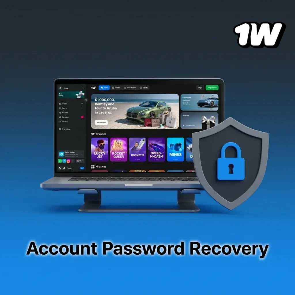 Step-by-step account password recovery guide showing login, email or phone verification, and setting a new password