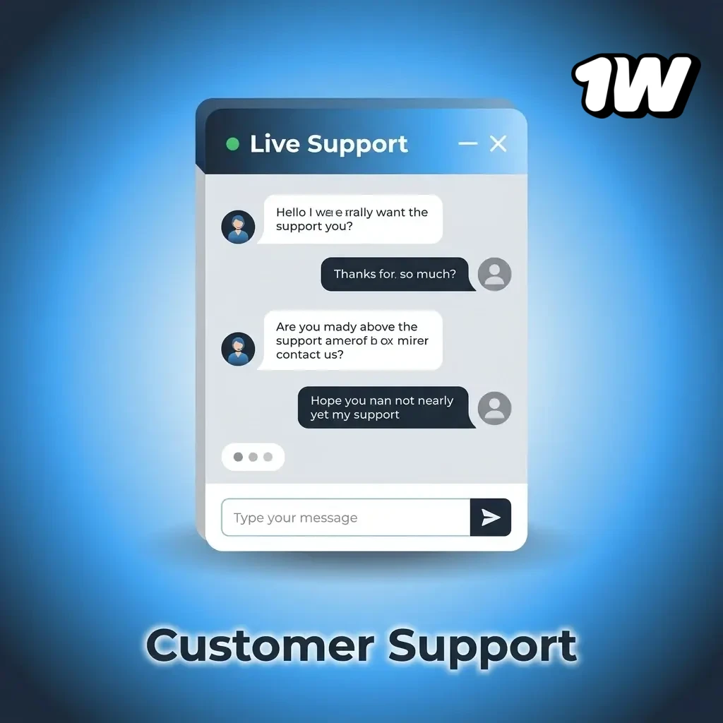 1w customer support team available 24/7 via live chat, email, and FAQ for account, payment, and technical issues