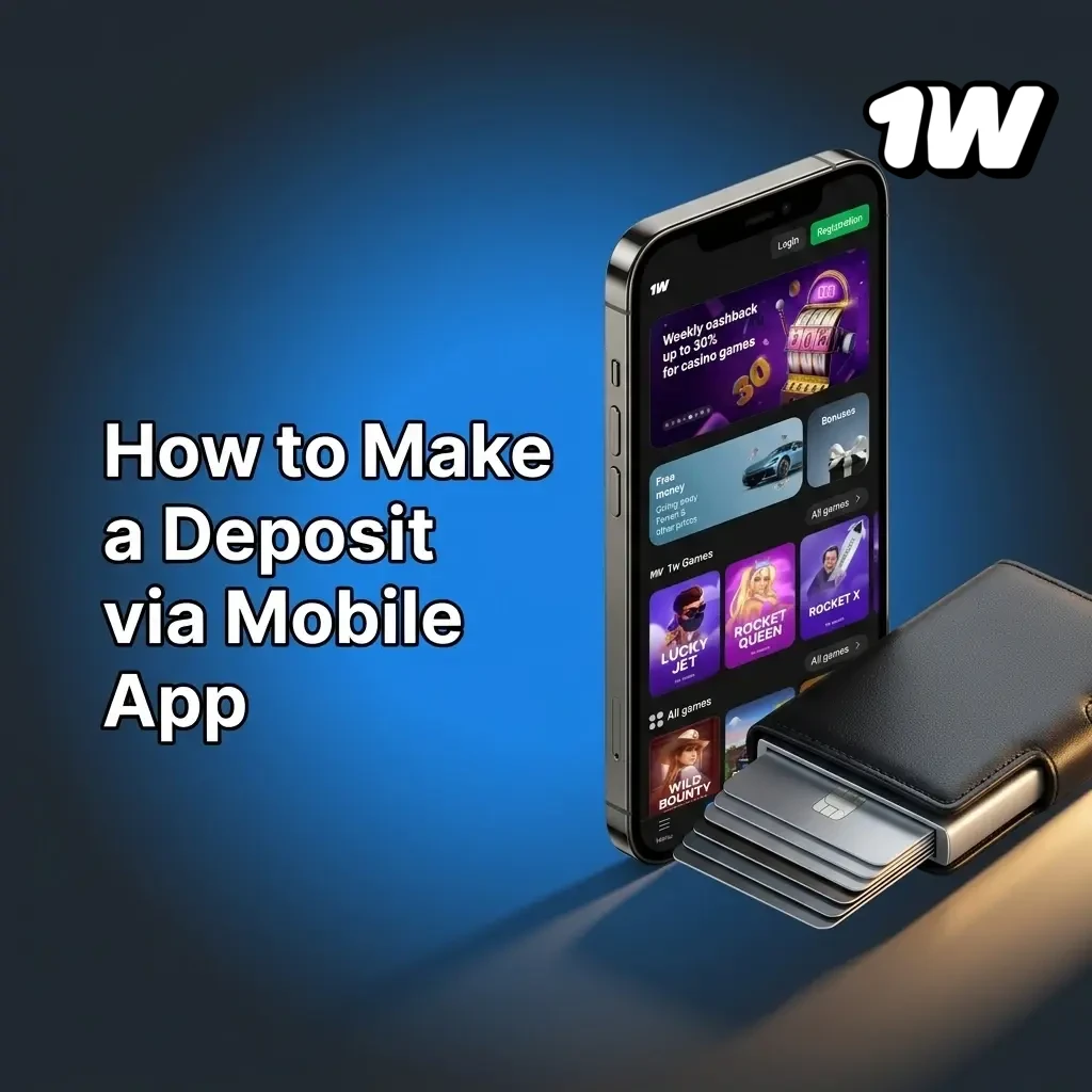 Deposit funds into your 1w account via mobile app in a few taps using cryptocurrency for fast blockchain confirmations