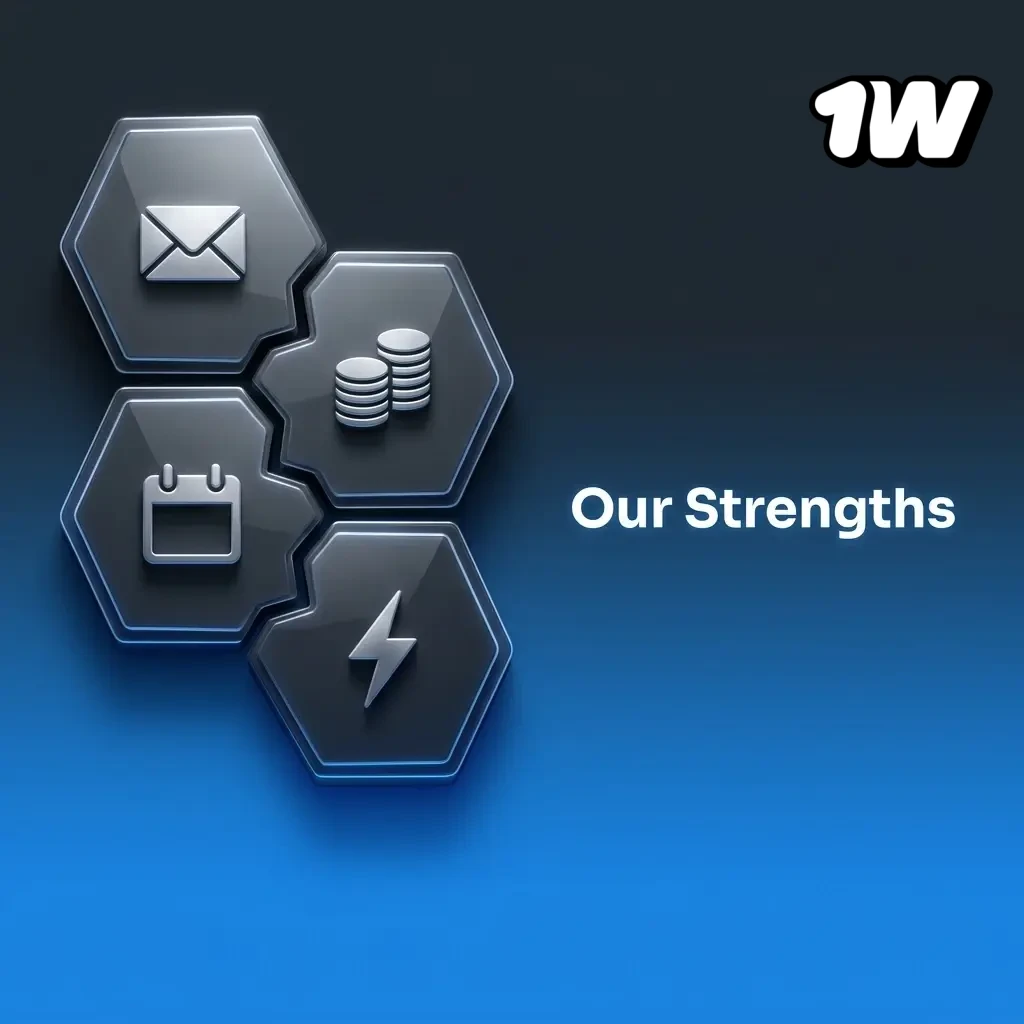 1w sportsbook strengths: competitive odds, welcome bonuses, crypto payments, live betting, and licensed platform for Irish players
