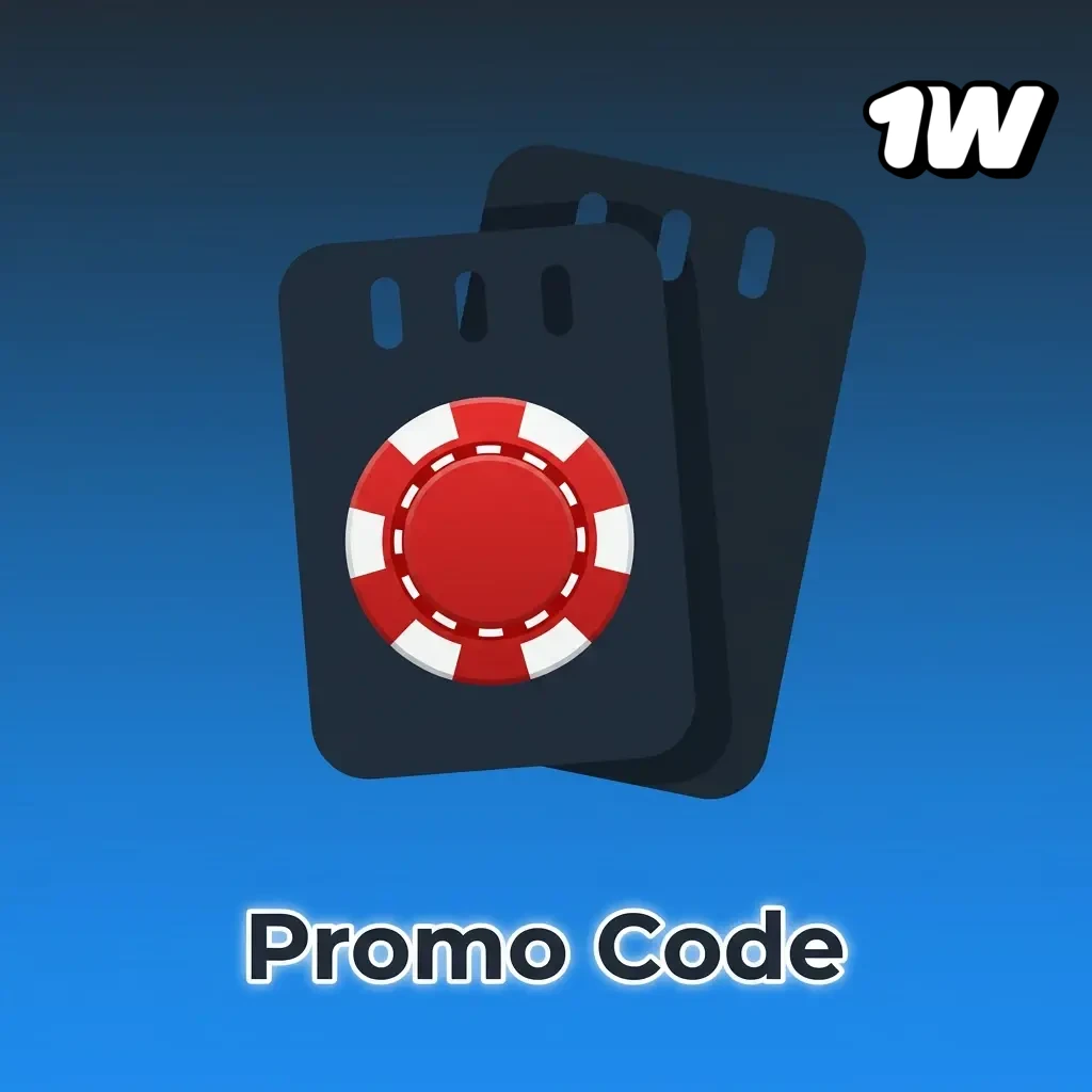 1Win promo codes table showing 1WSTART for 150% casino bonus and 1WSPORT for 100% sportsbook bonus on first deposit