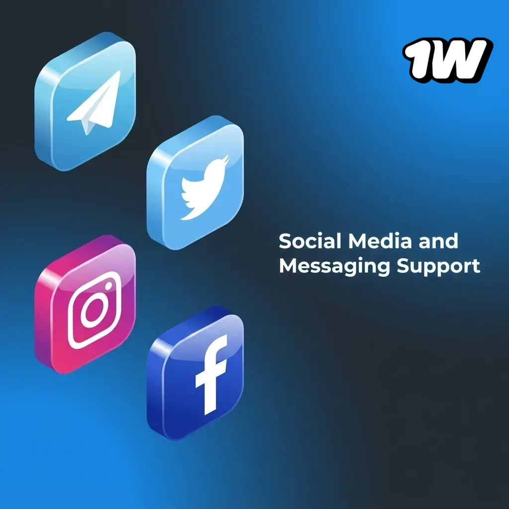 1w live support via social media and messaging apps including Telegram, WhatsApp, Facebook, and Twitter for player queries