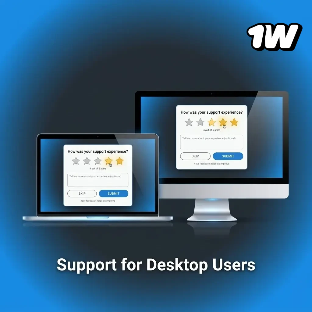 1w PC client support options including live chat, email support@1w.com, and social media contact available 24/7