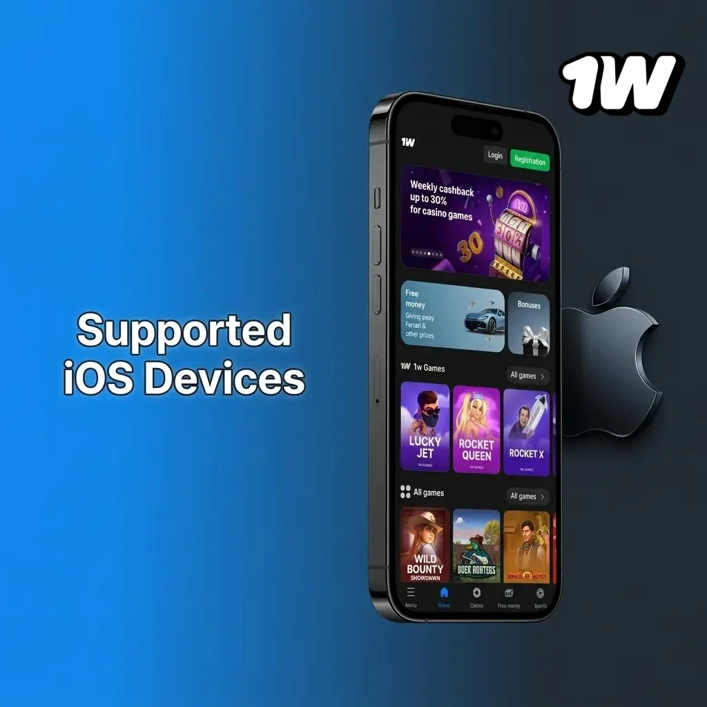 List of supported Apple iOS devices for 1w PWA including iPhone and iPad models