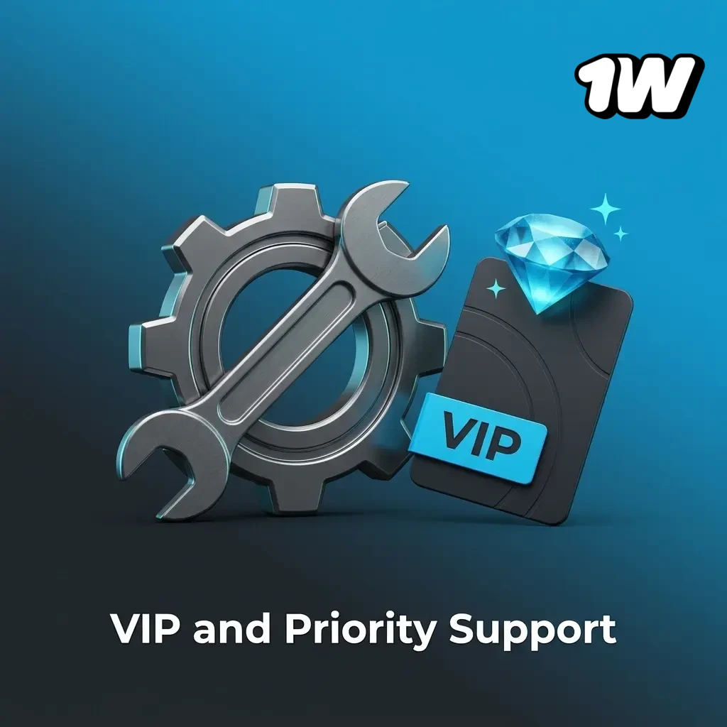 VIP and priority support at 1w casino offering dedicated agents, faster responses, and personal account managers for qualifying players.