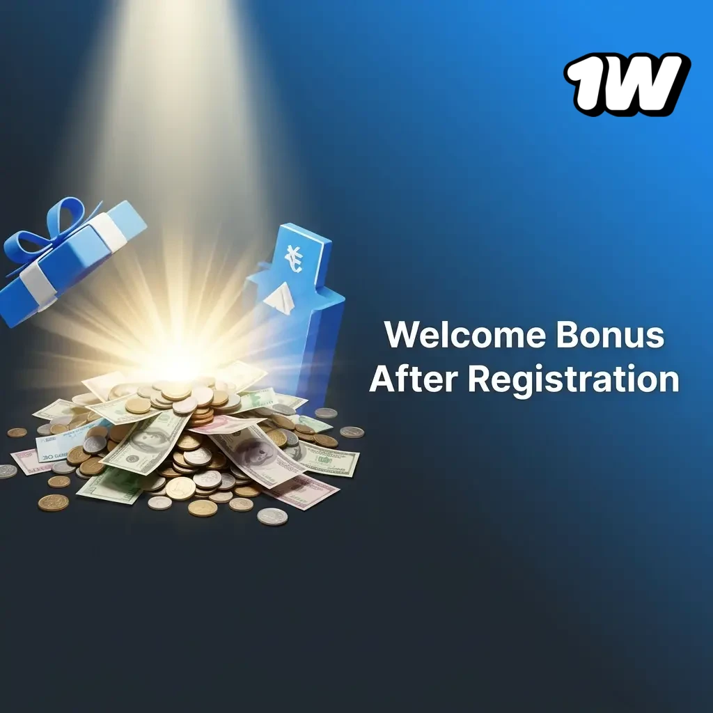 Welcome bonus table showing up to 500% for casino and sports betting after registration, with deposit and wagering details