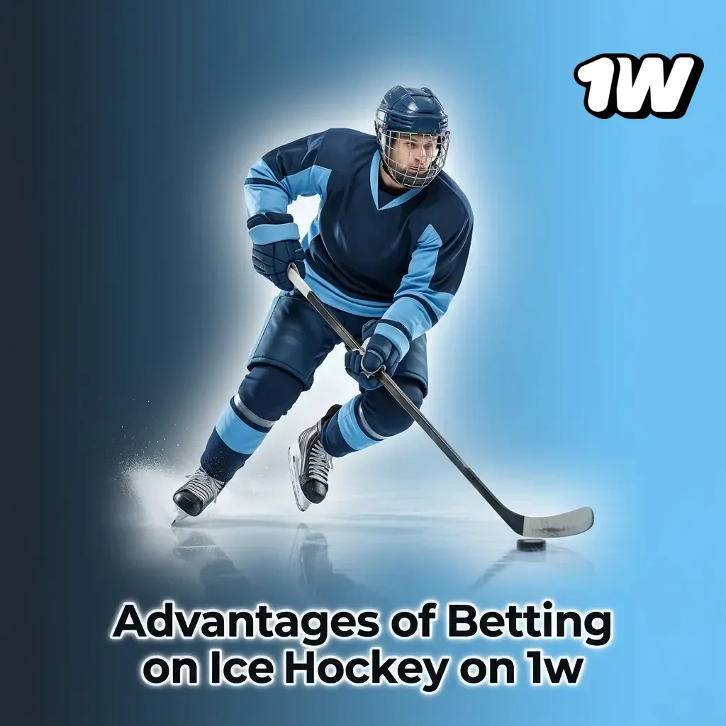 Advantages of betting on ice hockey on 1w including live in-play, competitive odds, wide markets, and fast payouts