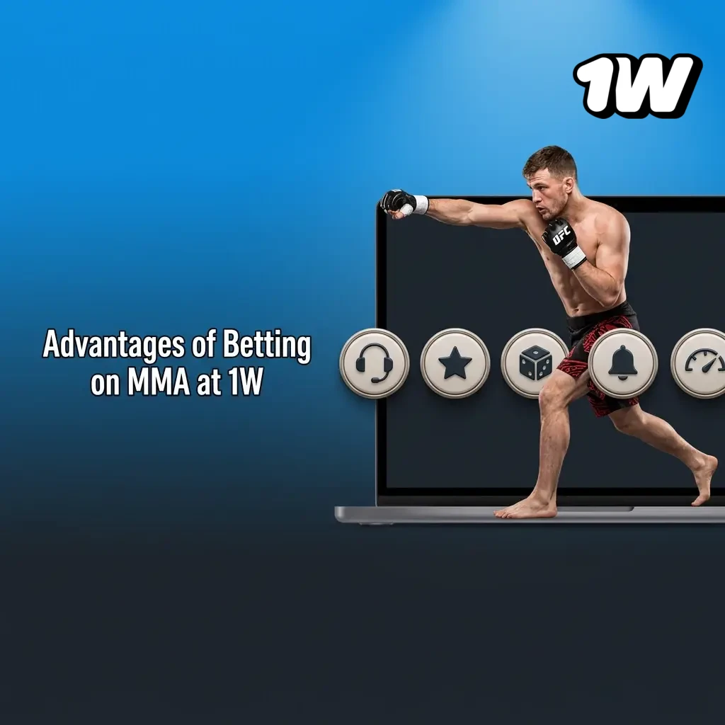 1W MMA betting advantages in Ireland including live betting, competitive odds, wide market coverage and mobile app features