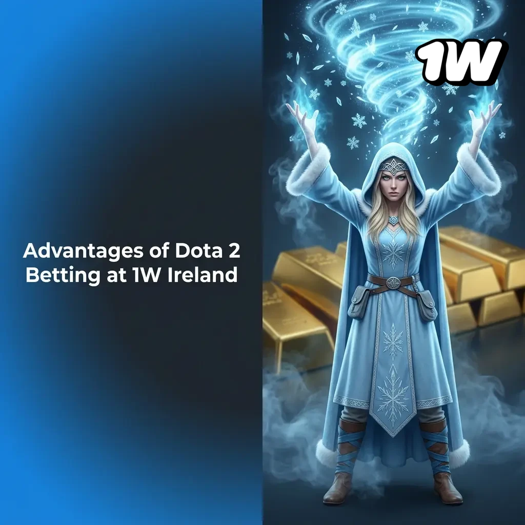 1W Ireland Dota 2 betting advantages including welcome bonus, local payments, mobile app and competitive odds