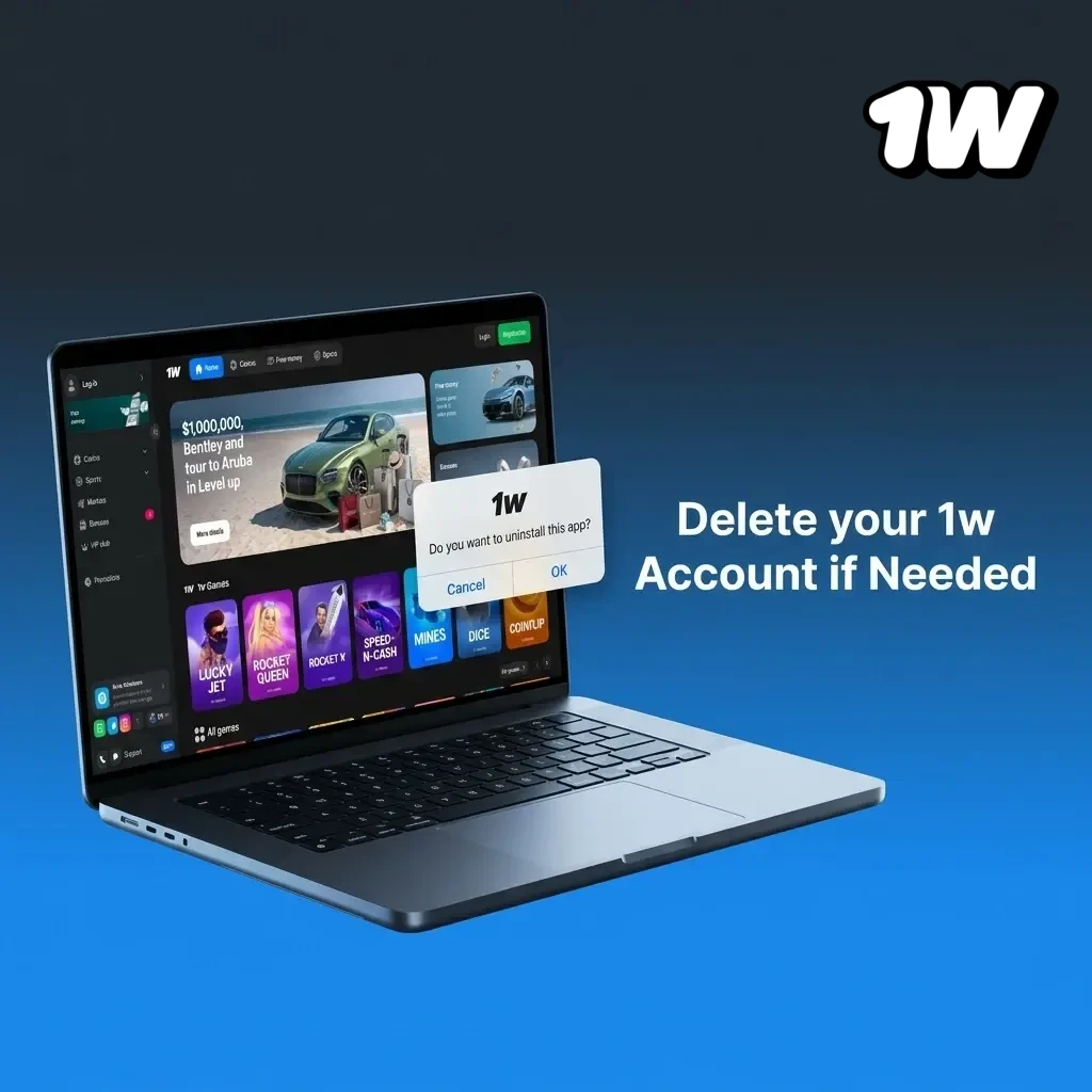 Steps to permanently delete your 1w account via settings or customer support, ensuring balance withdrawal beforehand