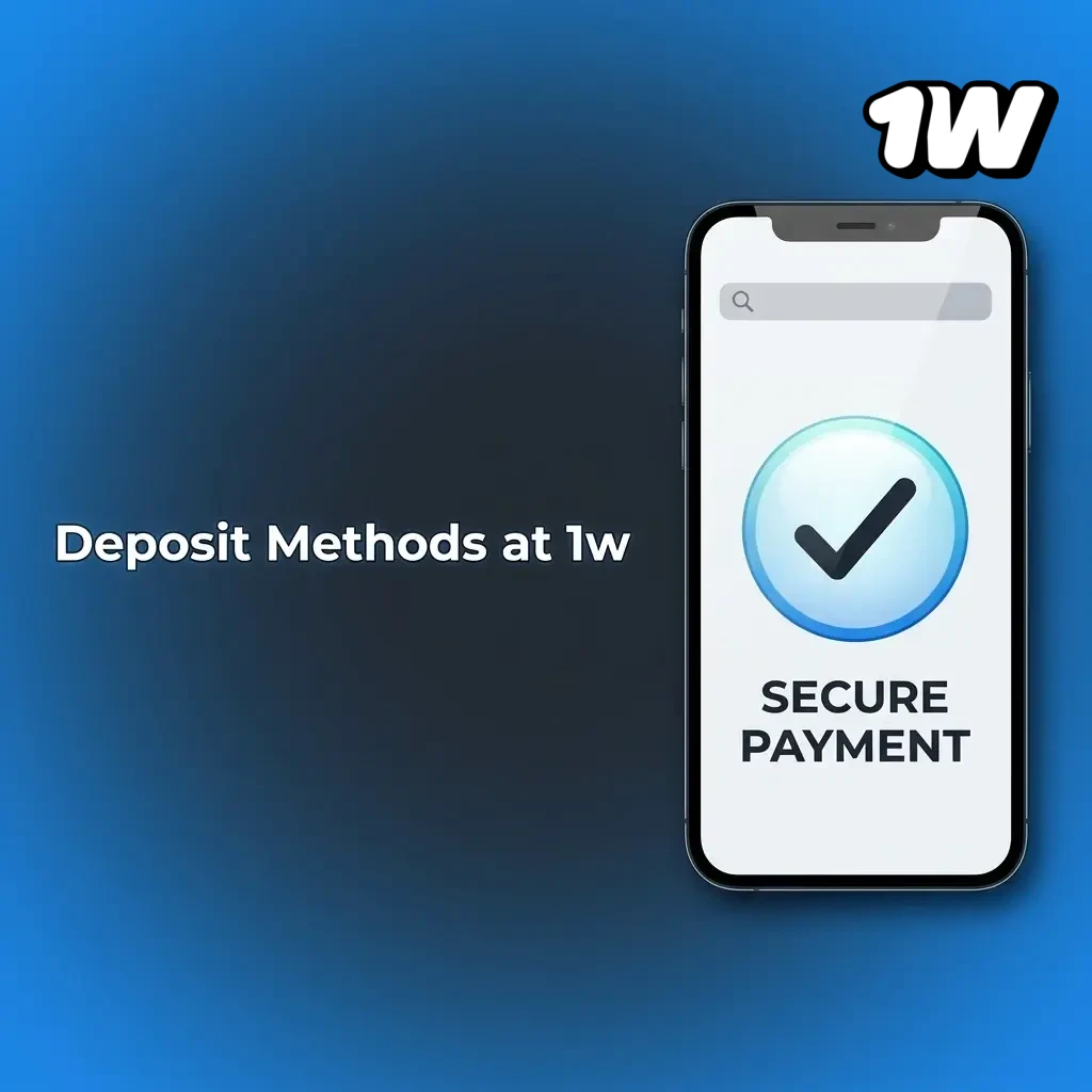 1w Ireland deposit methods guide showing steps to add funds via bank cards and e-wallets to your account
