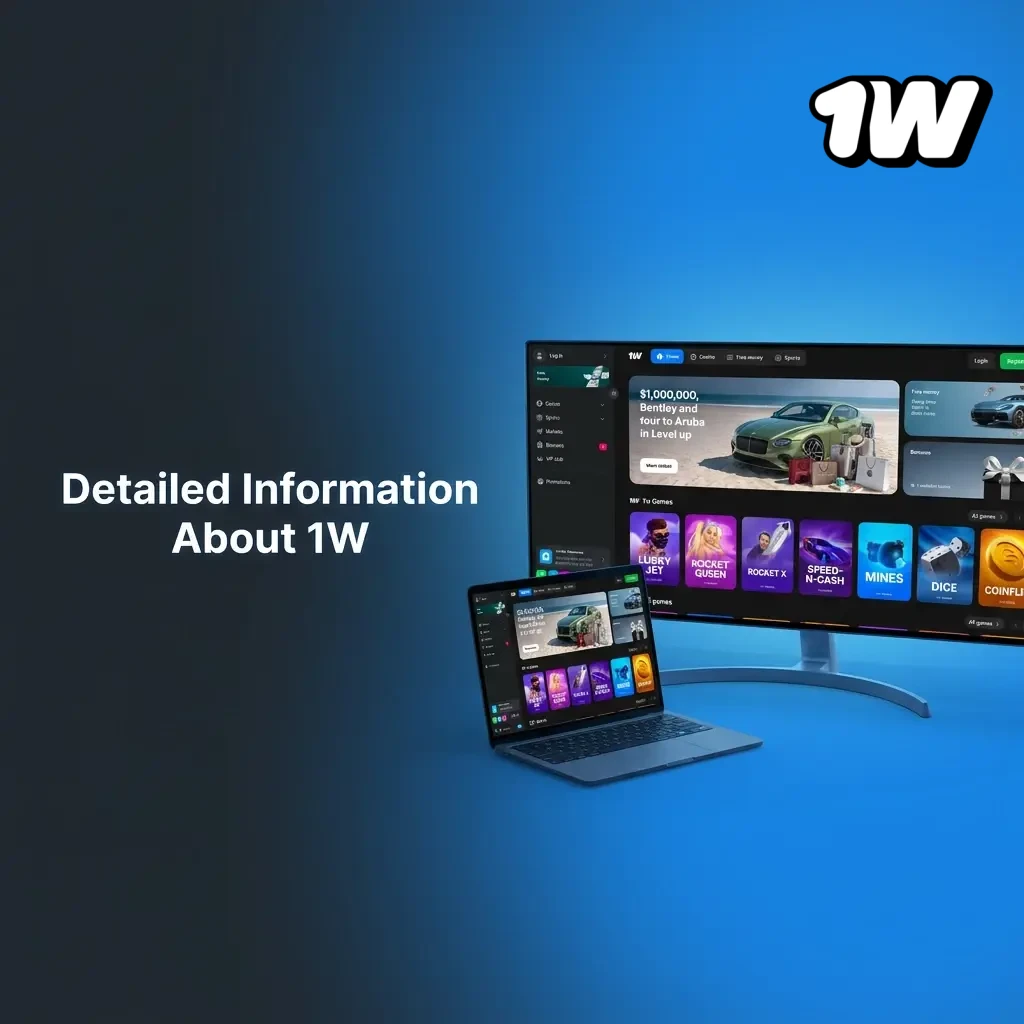 1W platform for Irish players offering sports betting, casino gaming, mobile app, and SSL-secured accounts on Android and iOS
