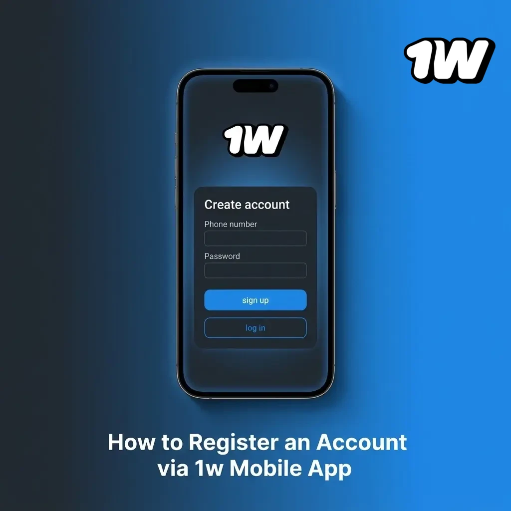 Step-by-step guide to registering an account on the 1w mobile app for Irish users in EUR currency