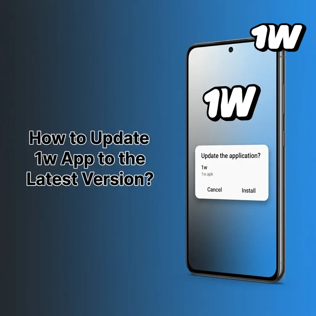 1w app update guide showing APK download for Android and automatic PWA refresh for iOS in Safari