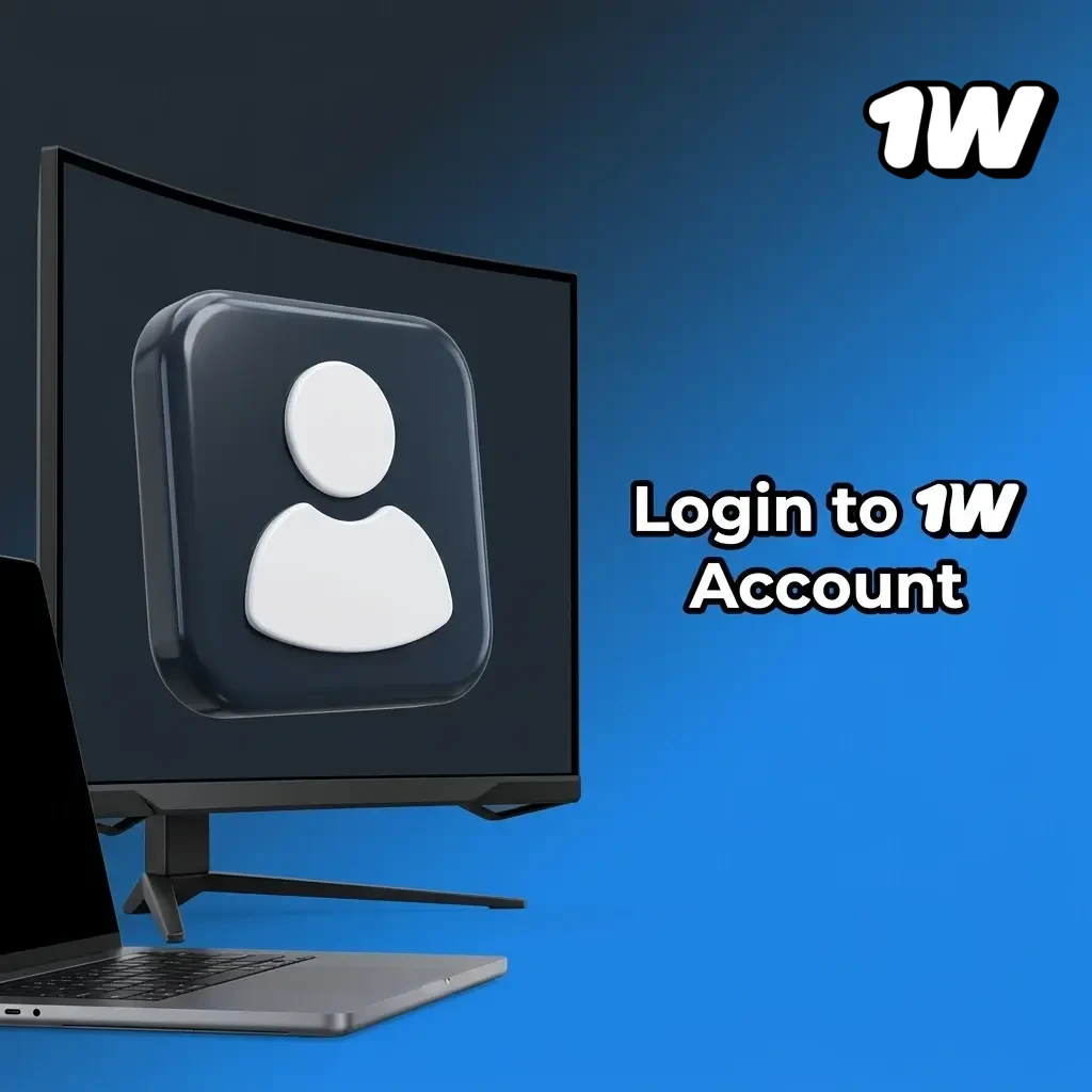 Steps to login to your 1w account using email and password to access your dashboard with balance and bets