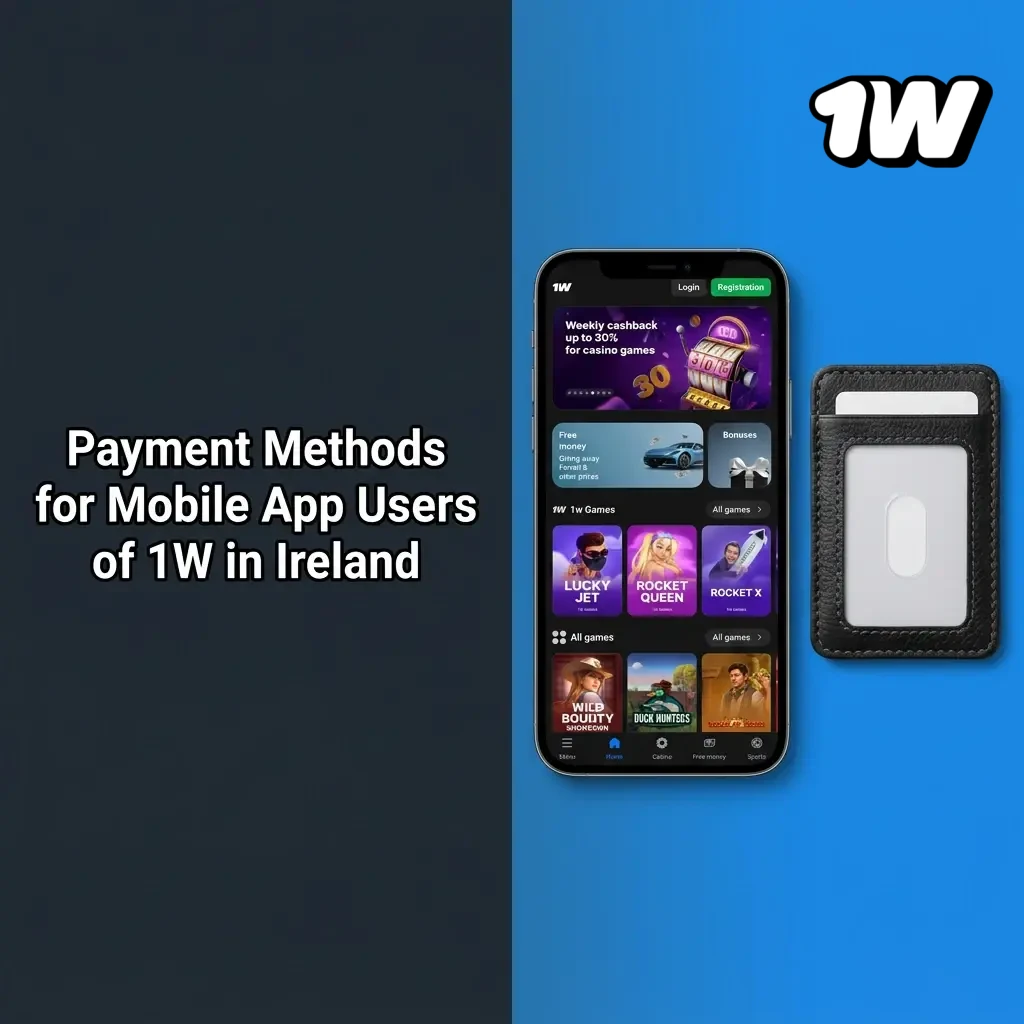 1Win Ireland mobile app payment methods including Visa, Mastercard, Skrill, Neteller, bank transfer, and cryptocurrencies