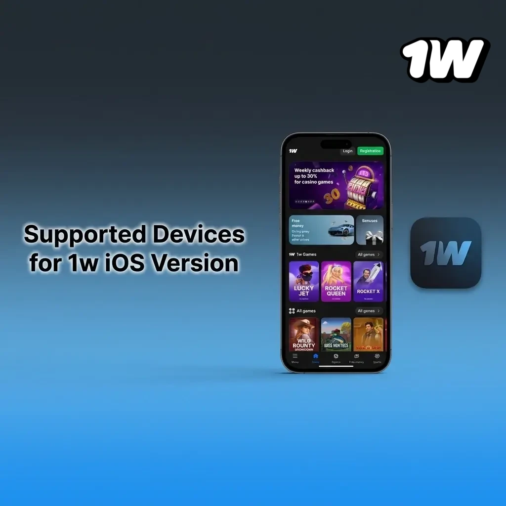 Apple iPhone and iPad devices supported by 1w PWA iOS version, including iPhone 16, 15, 14, 13, 12, SE and iPad models