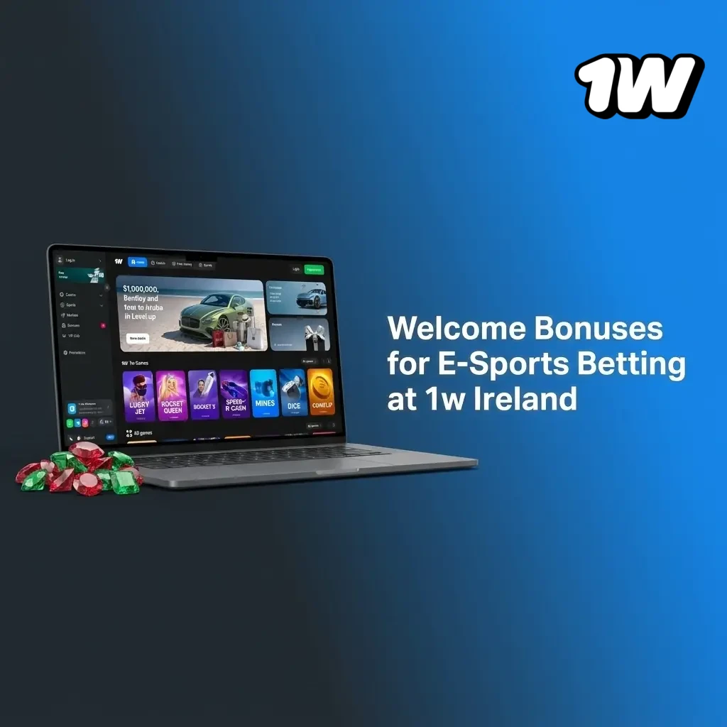 1w Ireland welcome bonus up to 500% for esports betting on CS2 Dota 2 and more for new players